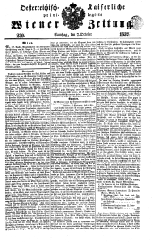 Wiener Zeitung 18371007 Seite: 1