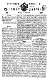 Wiener Zeitung 18371009 Seite: 1