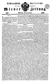 Wiener Zeitung 18371011 Seite: 1