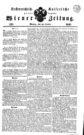 Wiener Zeitung 18371016 Seite: 1