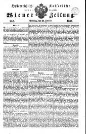 Wiener Zeitung 18371021 Seite: 1