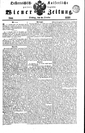 Wiener Zeitung 18371024 Seite: 1