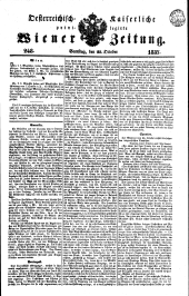 Wiener Zeitung 18371028 Seite: 1