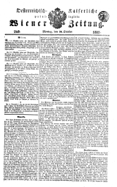 Wiener Zeitung 18371030 Seite: 1