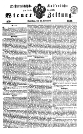 Wiener Zeitung 18371111 Seite: 1