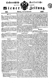 Wiener Zeitung 18371113 Seite: 1