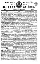 Wiener Zeitung 18371116 Seite: 1