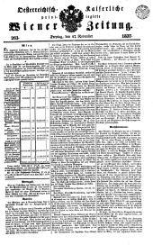 Wiener Zeitung 18371117 Seite: 1