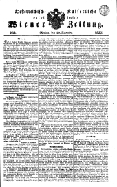 Wiener Zeitung 18371120 Seite: 1