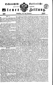 Wiener Zeitung 18371216 Seite: 1