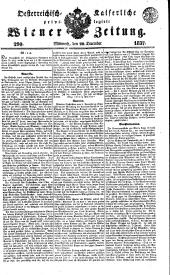 Wiener Zeitung 18371220 Seite: 1