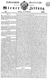 Wiener Zeitung 18380119 Seite: 1