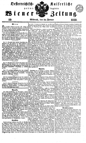 Wiener Zeitung 18380124 Seite: 1