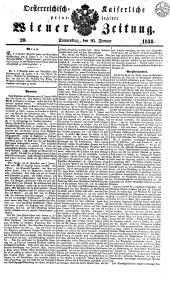 Wiener Zeitung 18380125 Seite: 1