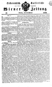 Wiener Zeitung 18380126 Seite: 1