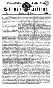 Wiener Zeitung 18380127 Seite: 1