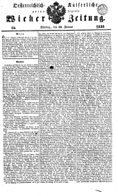 Wiener Zeitung 18380130 Seite: 1