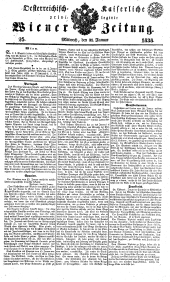 Wiener Zeitung 18380131 Seite: 1