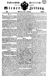 Wiener Zeitung 18380207 Seite: 1