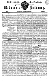 Wiener Zeitung 18380214 Seite: 1