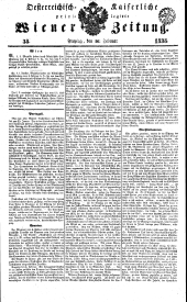 Wiener Zeitung 18380216 Seite: 1