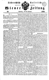 Wiener Zeitung 18380217 Seite: 1