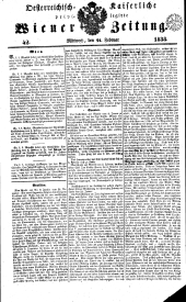 Wiener Zeitung 18380221 Seite: 1