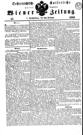 Wiener Zeitung 18380222 Seite: 1