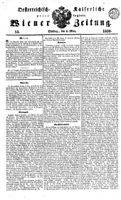 Wiener Zeitung 18380306 Seite: 1