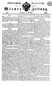 Wiener Zeitung 18380310 Seite: 1