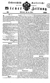 Wiener Zeitung 18380314 Seite: 1