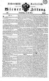 Wiener Zeitung 18380322 Seite: 1