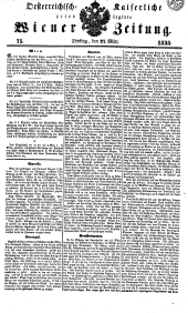 Wiener Zeitung 18380327 Seite: 1