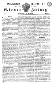 Wiener Zeitung 18380329 Seite: 1