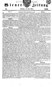 Wiener Zeitung 18380330 Seite: 1