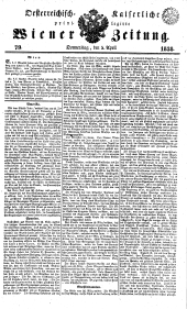 Wiener Zeitung 18380405 Seite: 1