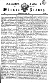 Wiener Zeitung 18380407 Seite: 1