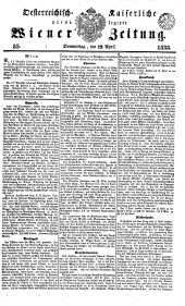 Wiener Zeitung 18380412 Seite: 1