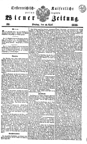 Wiener Zeitung 18380413 Seite: 1