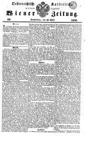 Wiener Zeitung 18380419 Seite: 1