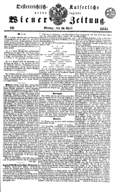 Wiener Zeitung 18380430 Seite: 1