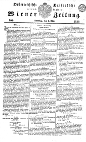 Wiener Zeitung 18380505 Seite: 1