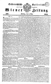 Wiener Zeitung 18380508 Seite: 1