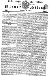 Wiener Zeitung 18380509 Seite: 1