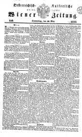 Wiener Zeitung 18380510 Seite: 1