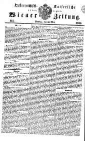 Wiener Zeitung 18380518 Seite: 1