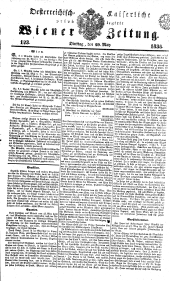 Wiener Zeitung 18380529 Seite: 1