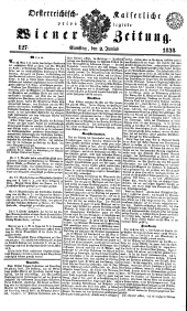 Wiener Zeitung 18380602 Seite: 1