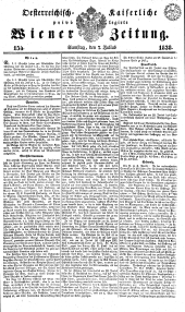 Wiener Zeitung 18380707 Seite: 1