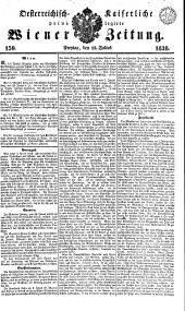 Wiener Zeitung 18380713 Seite: 1